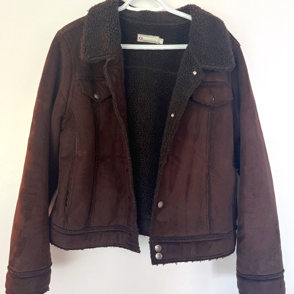 VINTAGE SHEARLING MOTO JACKET | WOMEN'S LARGE - Picture 1 of 2